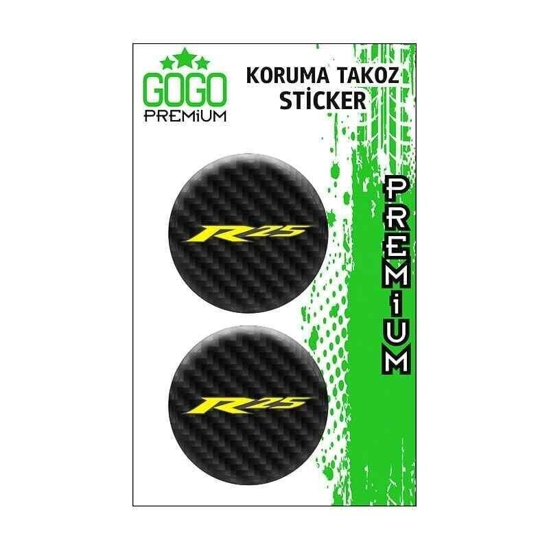 Yamaha R25 Karbon Koruma Takozu 4X4 İkili Damla Sticker