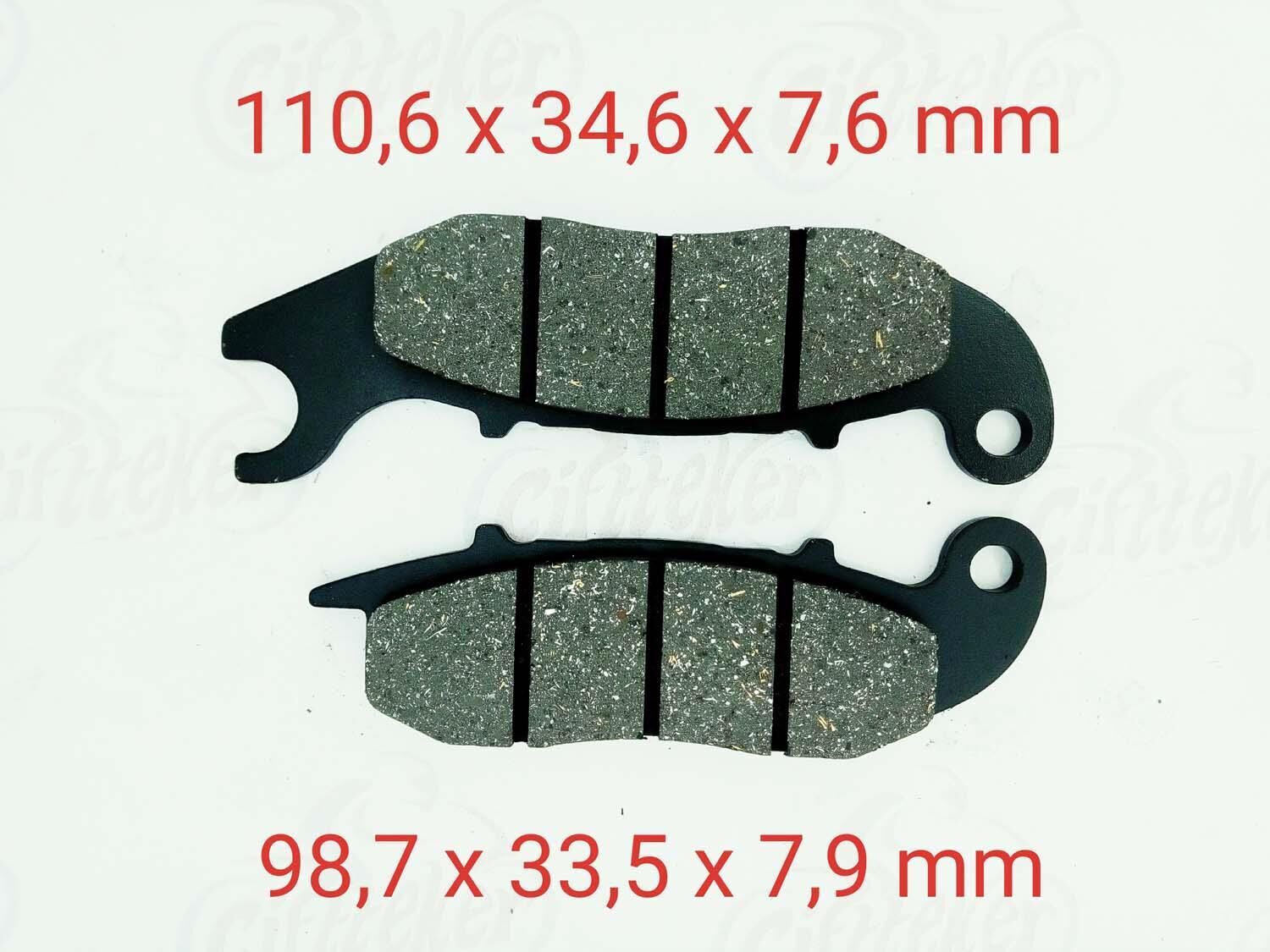 Honda Cbr 125 Ön Fren Disk Balatası Fa375 Gold