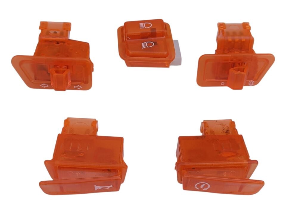 Sevgent Scooter Anahtar Seti (Düğme) 5 Li Turuncu