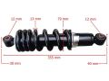Yamaha Cross Xtz 125 Arka Amortisör 355 Mm Gazlı
