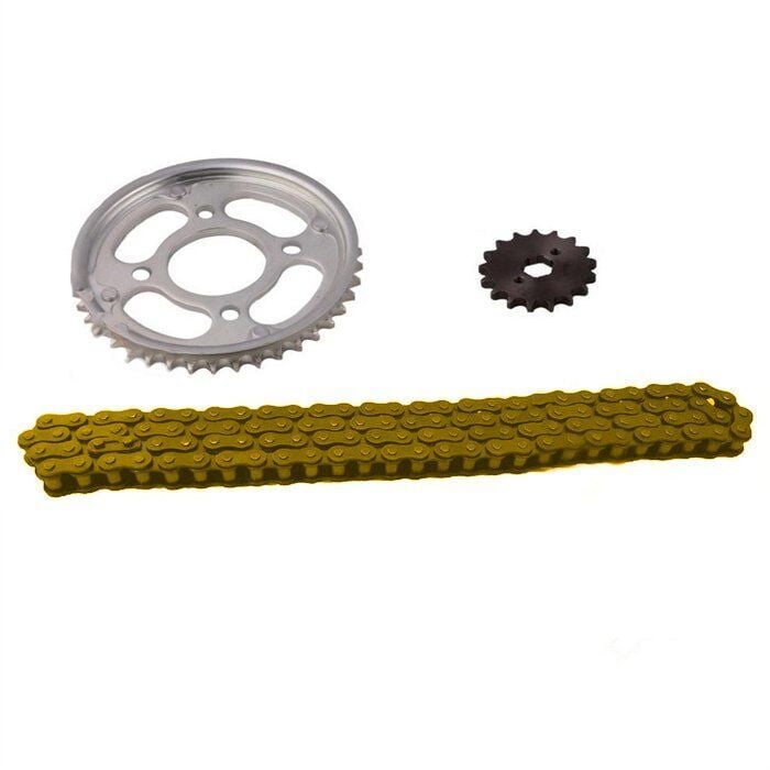 Honda Cbf 150 Ön-Arka Dişli Zincir Set Sfr O-Ringli Sarı 428H 15-43T