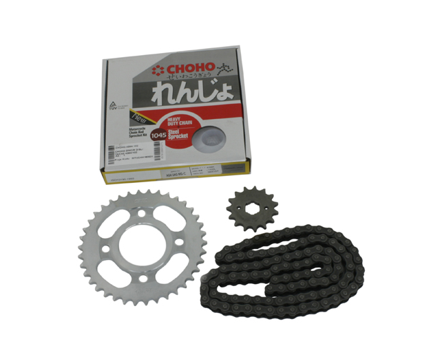 Agk 125 Ön-Arka Dişli Zincir Set Choho 428H 110L 38-15T