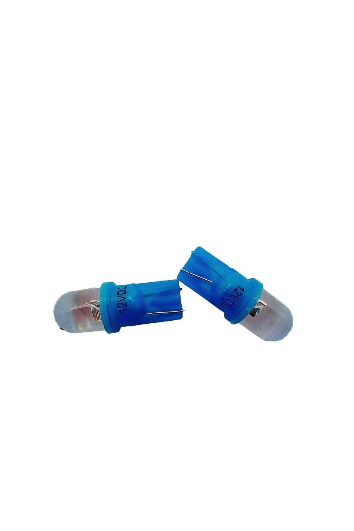 T10 12V Led Ampül Mavi 2 Li