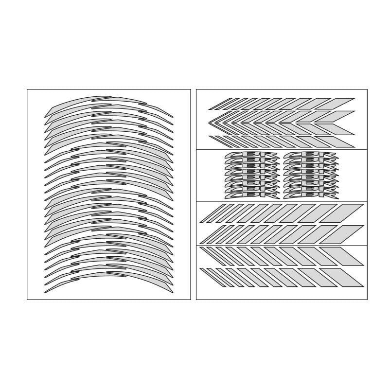 Honda Reflektör Beyaz Cbr Uyumlu Racıng 1 Set Jant Şeridi