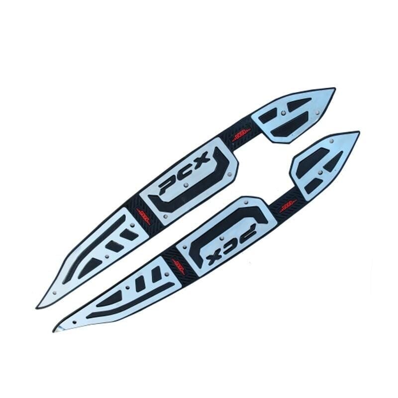 Honda Pcx 2018 - 2020 Uyumlu Kauçuk + Krom Ayak Basamak