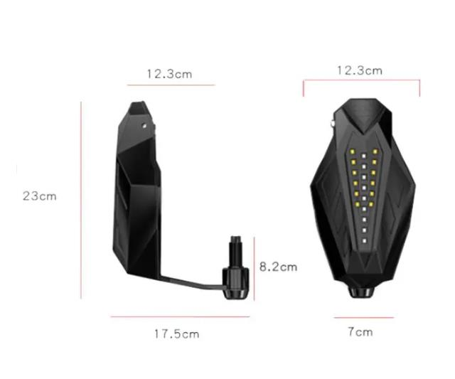 Knmaster Spirit Beast Led Işıklı Motosiklet Elcik Koruma 8000 Kelvin