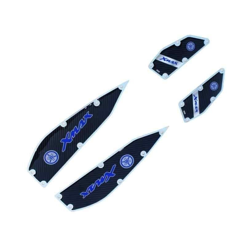 Yamaha Xmax 2018 - 2024 Uyumlu Mavi Krom Ayak Basamak