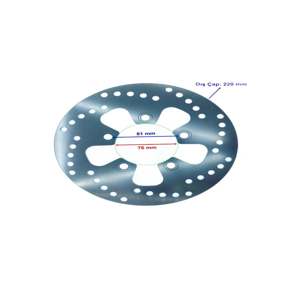 Atv 250 Thor Ve Cazador Arka Fren Diski 76-220-5 Öm