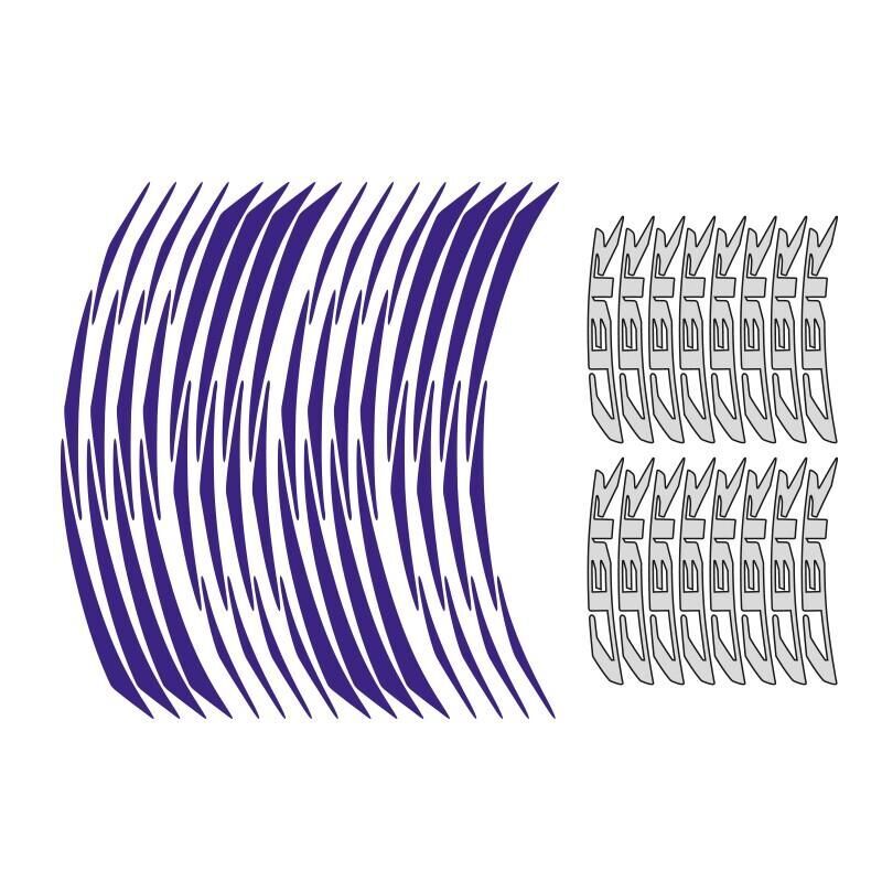 Honda Reflektör Mavi Cbr Uyumlu 1 Set Jant Şeridi