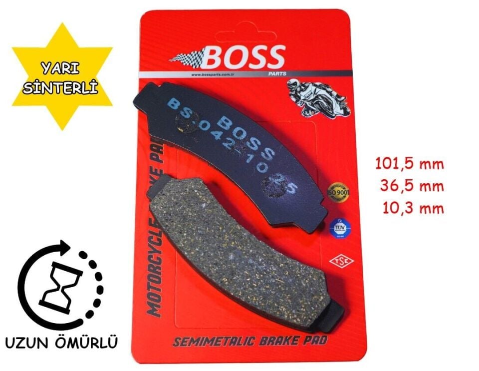 Cf Moto Atv Ön Fren Disk Balatası Boss Fa726 Y.Sinterli 500-800