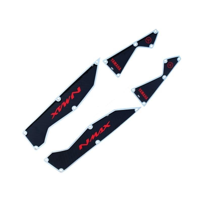 Yamaha Nmax 2015 - 2020 Uyumlu Kırmızı Krom Ayak Basamak