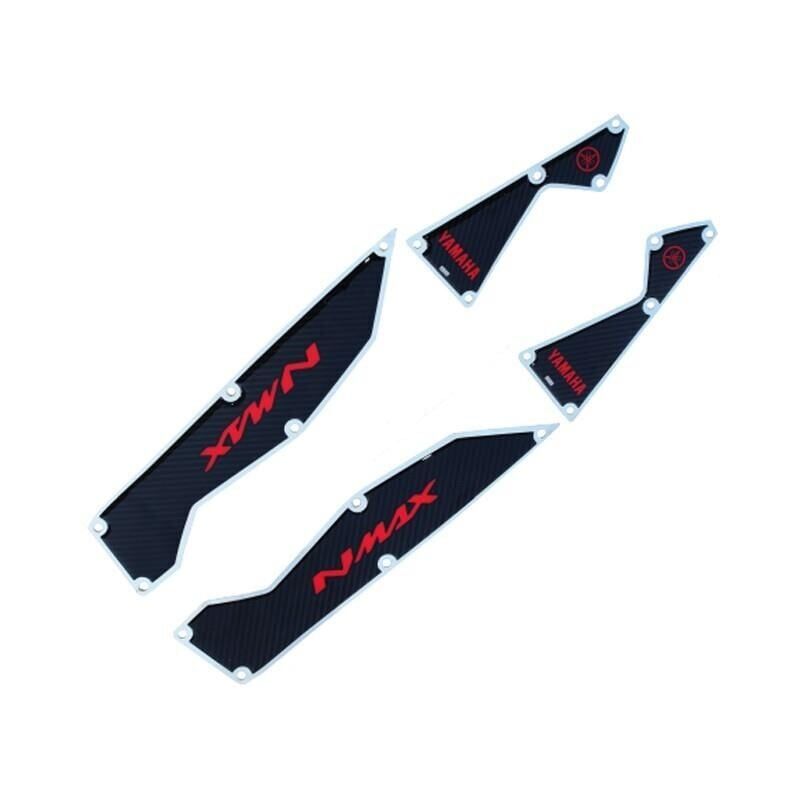 Yamaha Nmax 2015 - 2020 Uyumlu Kırmızı Krom Ayak Basamak