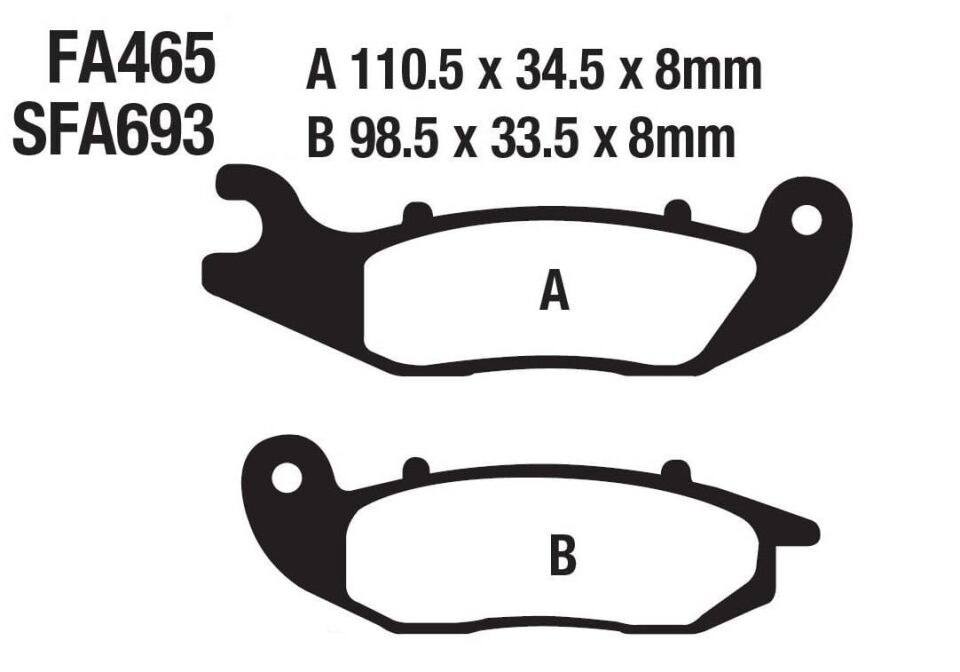 Honda Pcx 125 Ön Fren Disk Balatası Ask(2021-....) Sfa693 Fa465