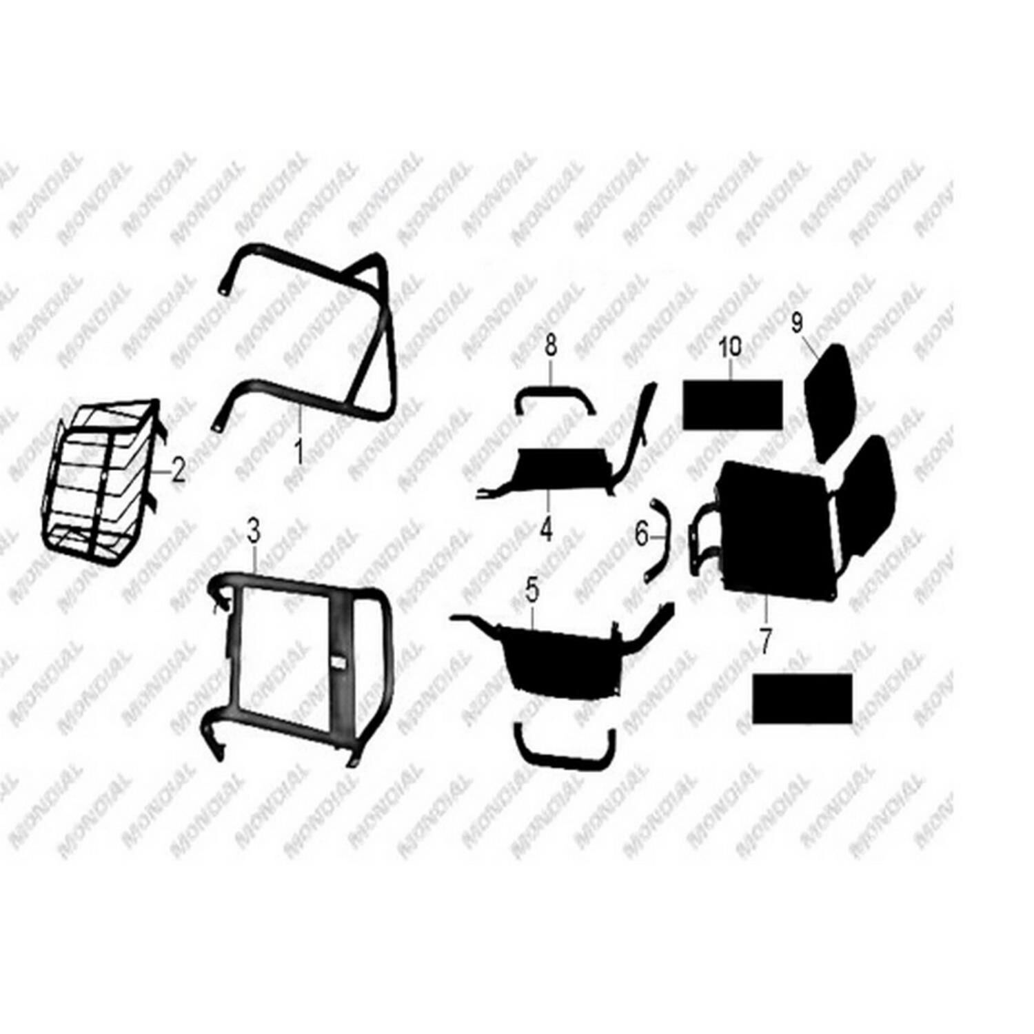 E-Mon Trans Arka Bağaj Dayanağı Kırmızı Orj