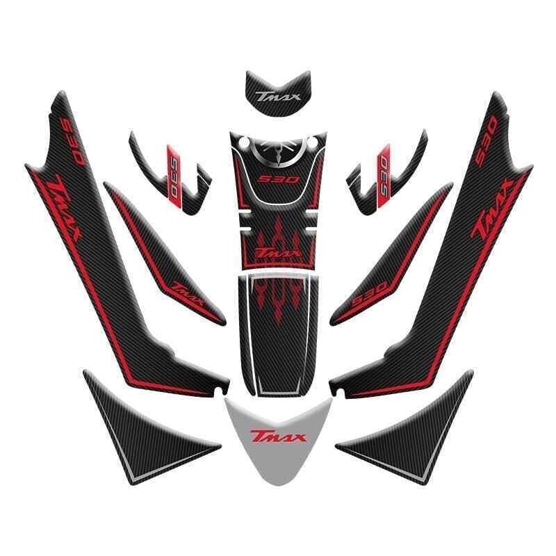 Yamaha Tmax 530 2017 - 2021 Uyumlu Tank Pad Set 001