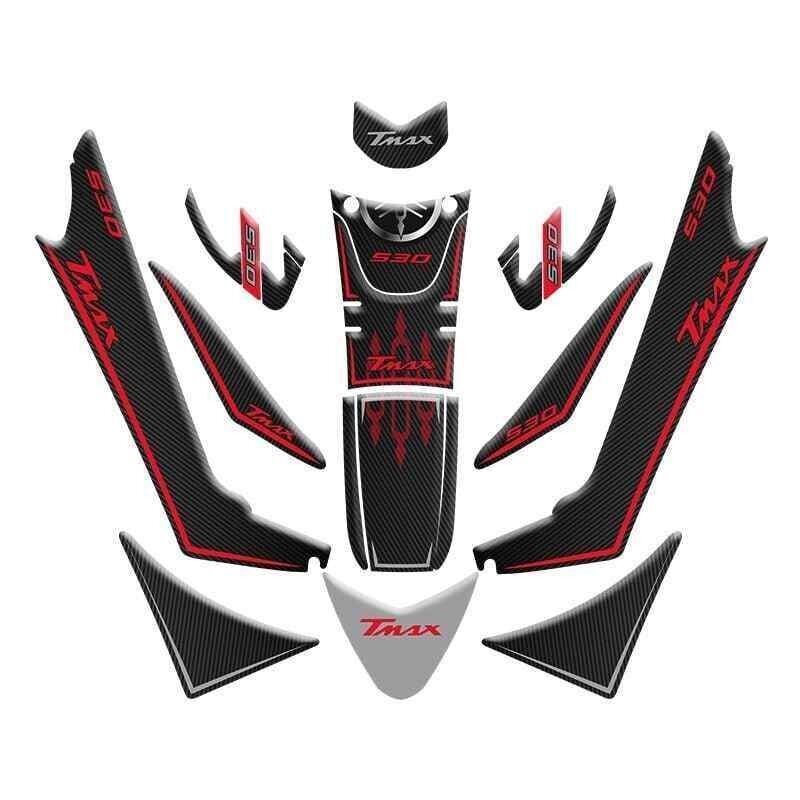 Yamaha Tmax 530 2017 - 2021 Uyumlu Tank Pad Set 001