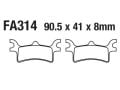 Honda Ön Fren Disk Balatası Fa314 Atv Polaris Magnum 325-500 Sportsman 400-450-500-600-700-800