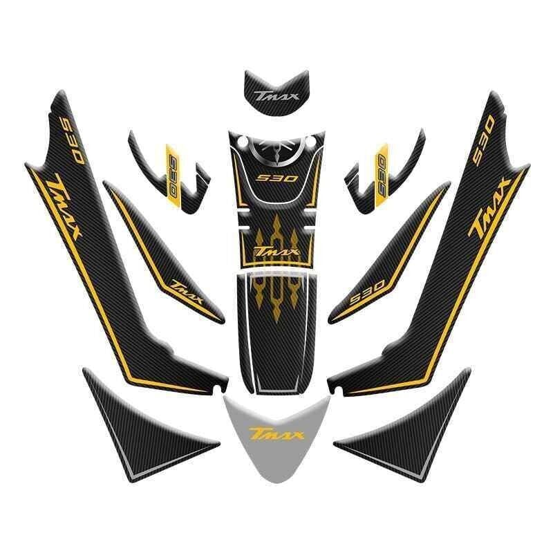 Yamaha Tmax 530 2017 - 2021 Uyumlu Tank Pad Set 003