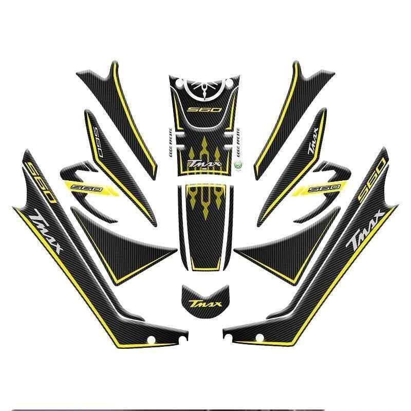 Yamaha Tmax 560 2019 - 2021 Uyumlu Tank Pad Set 003