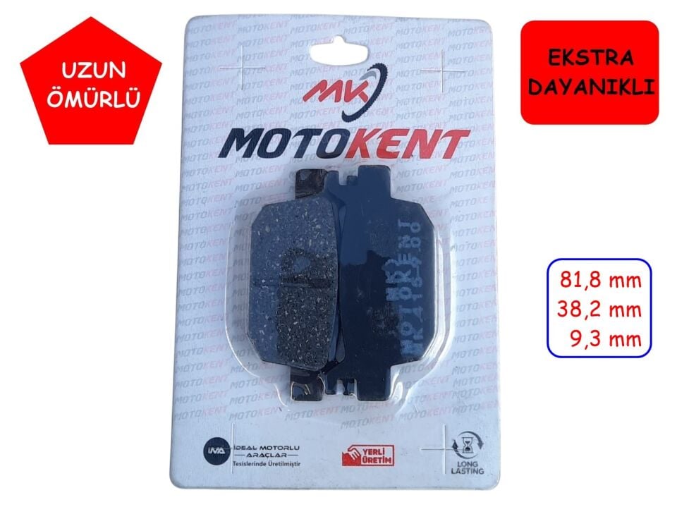 Mondial Arka Fren Disk Balatası Sfa415 Mtk Buccaneer 250İ - Nevada