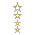 Cg Gold Yıldızlı Çamurluk Üst Sticker