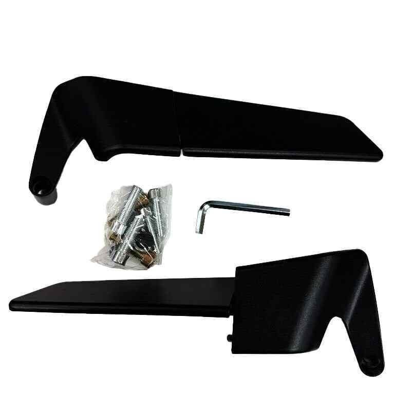 Siyah H2 Yarasa Katlanır Ayna Tek Delikli Model