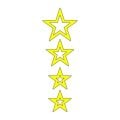 Cg Sarı Yıldızlı Çamurluk Üst Sticker