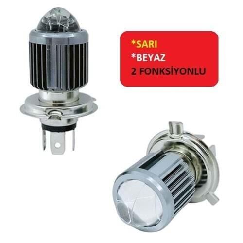 Mercekli Ledli Ampül 12V 35 35 H4 3 Fişli