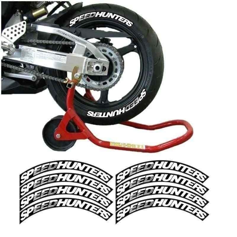 Speedhunter Beyaz 3D Lastik Yanak Yazısı