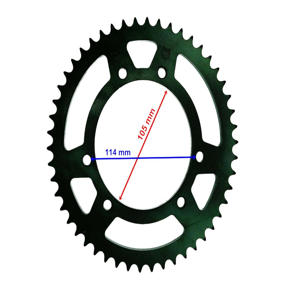 Xt125 R Arka Dişli 428-50T İç 105 Mm 6 Delik Ind Öm