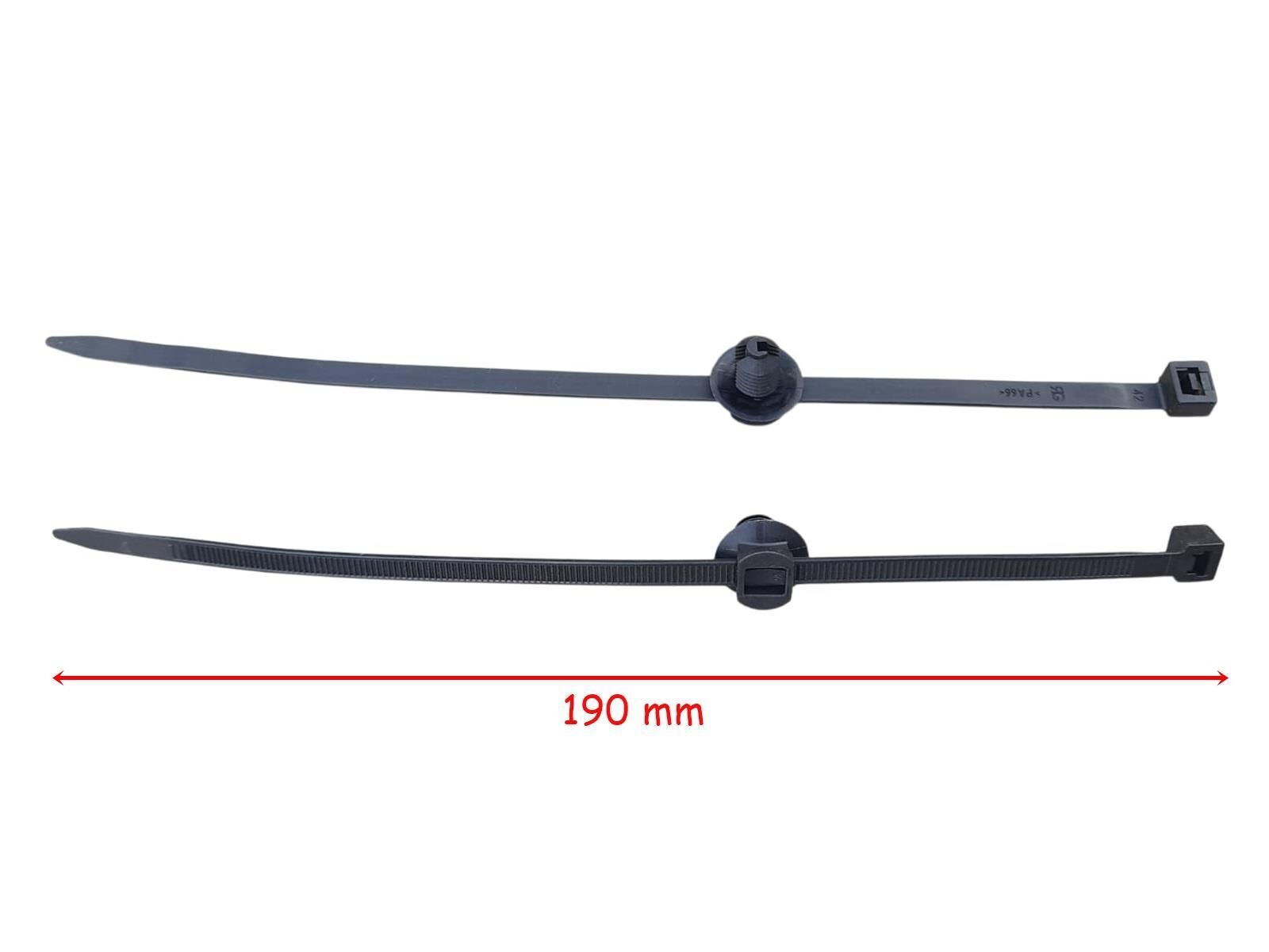 Tesisat Cırt Kelepçe Sabitleme Başlıklı Hareketli 190 Mm Siyah