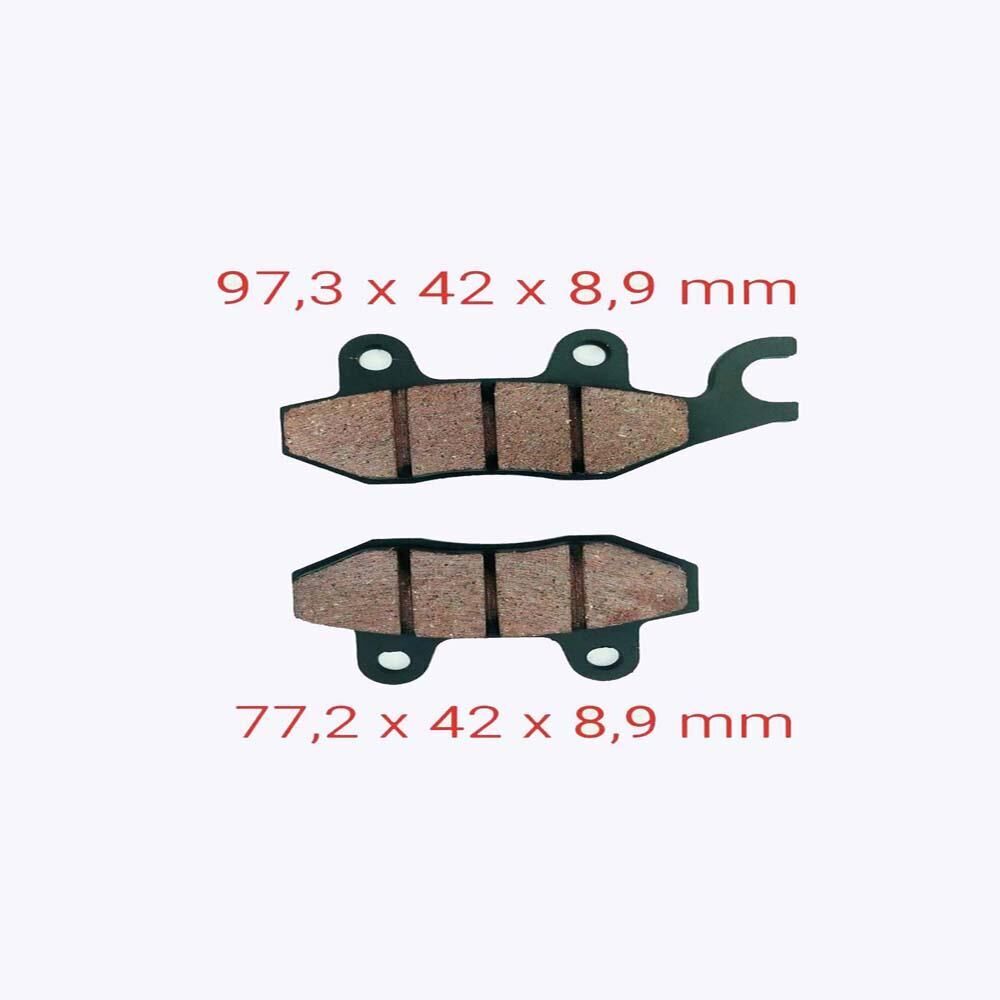 Cub Ön Fren Disk Balatası Çengelli 9 Mm Fa197