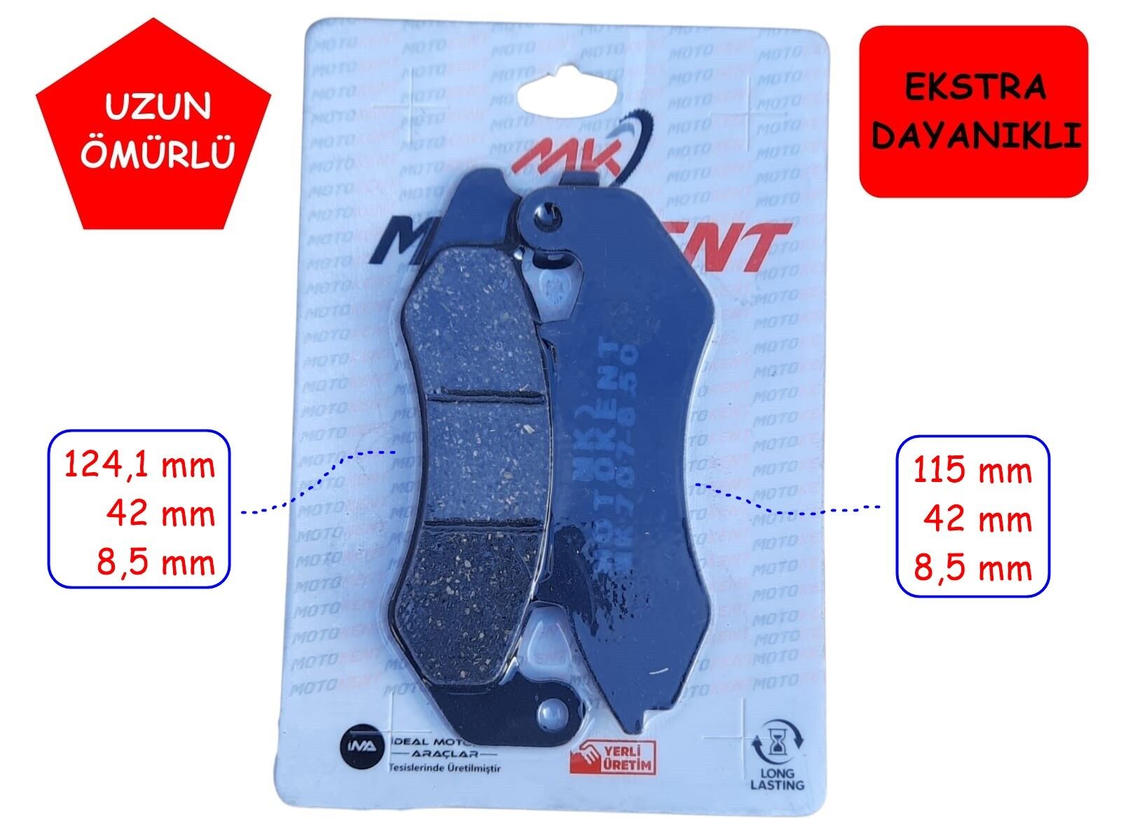 Mondial Ön Fren Disk Balatası Fa707 Mtk Rks Des 125 Prostreet 125