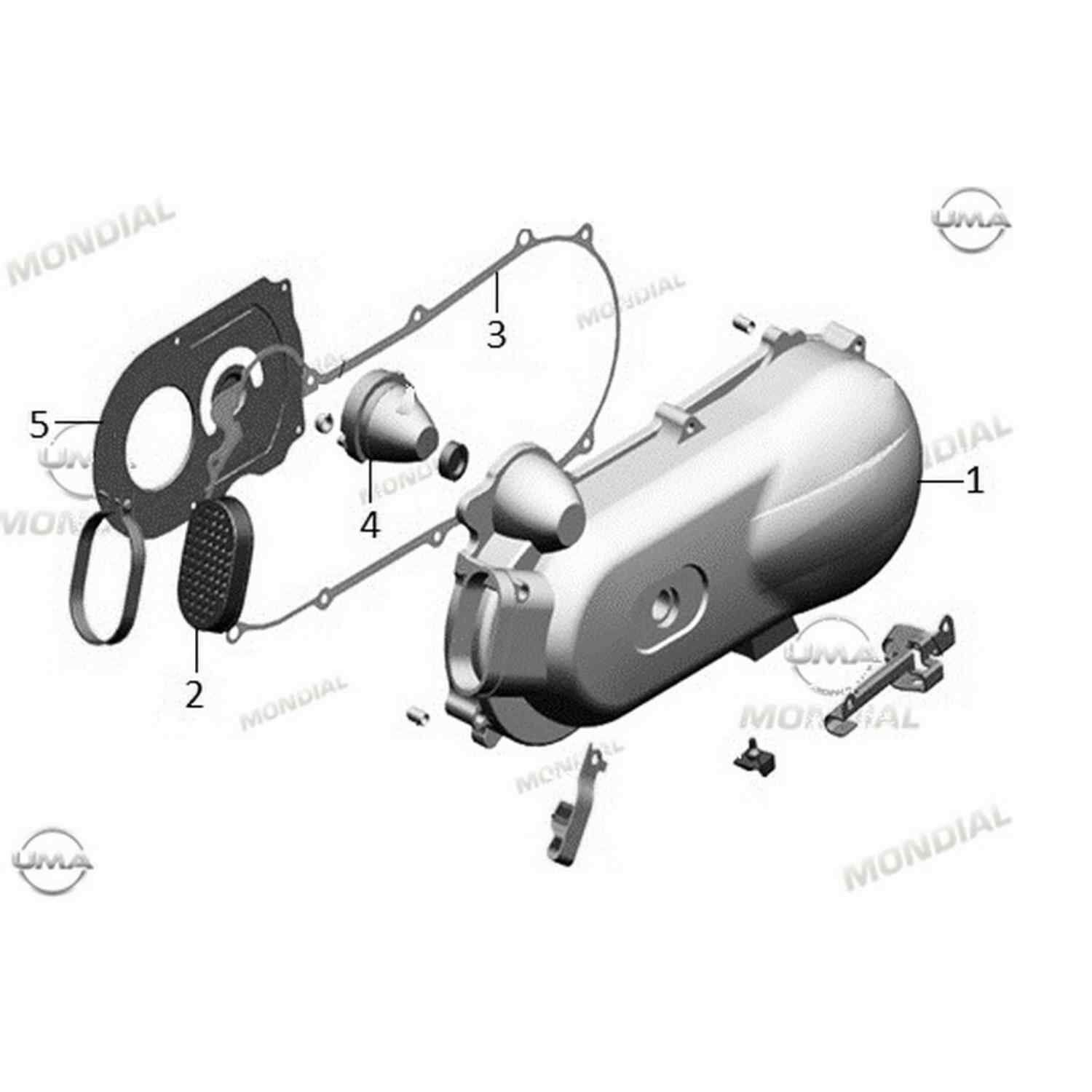 Krank Kutusu Sol Kapak Contası Ritmica 100-110 Speedy Orj