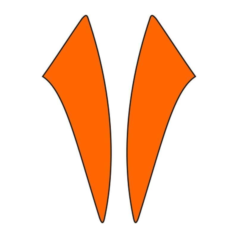 Cg Florasan Turuncu Çamurluk Yan Sticker