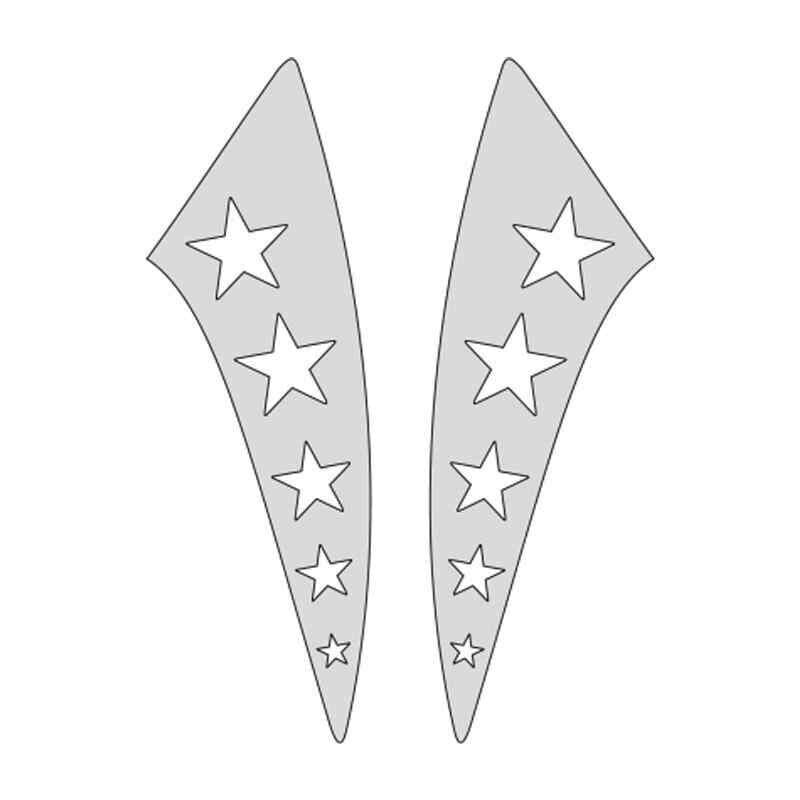 Cg Nikel Yıldızlı Çamurluk Yan Sticker