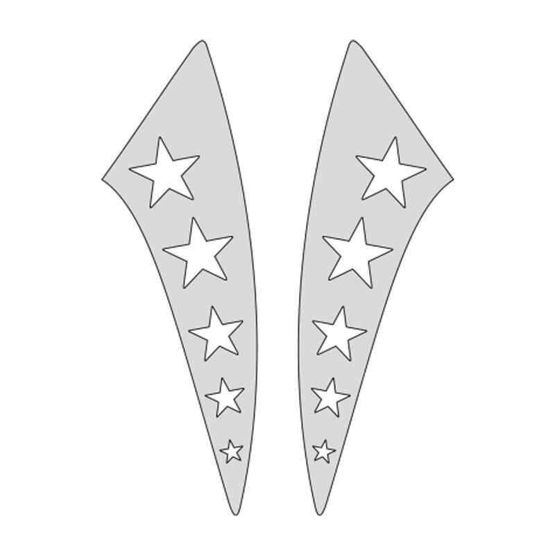 Cg Nikel Yıldızlı Çamurluk Yan Sticker
