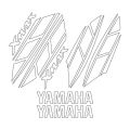 Yamaha Xmax Uyumlu Sticker Set 001