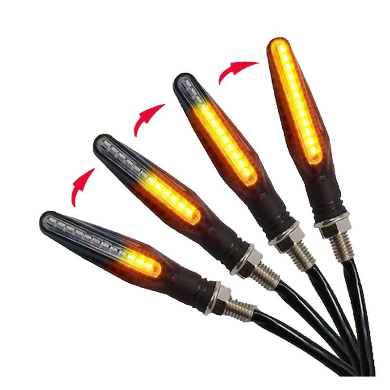 Universal Kayar Sarı Led Sinyal Beyaz Renk Parklı