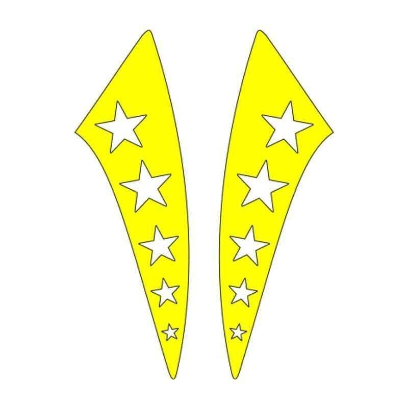 Cg Sarı Yıldızlı Çamurluk Yan Sticker