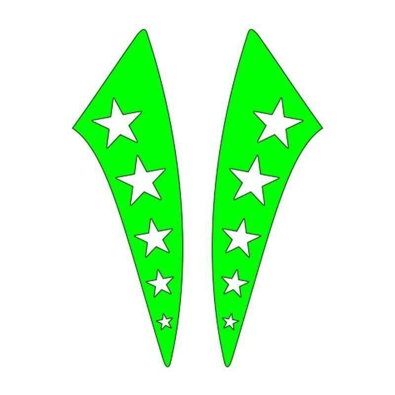 Cg F.Yeşil Yıldızlı Çamurluk Yan Sticker