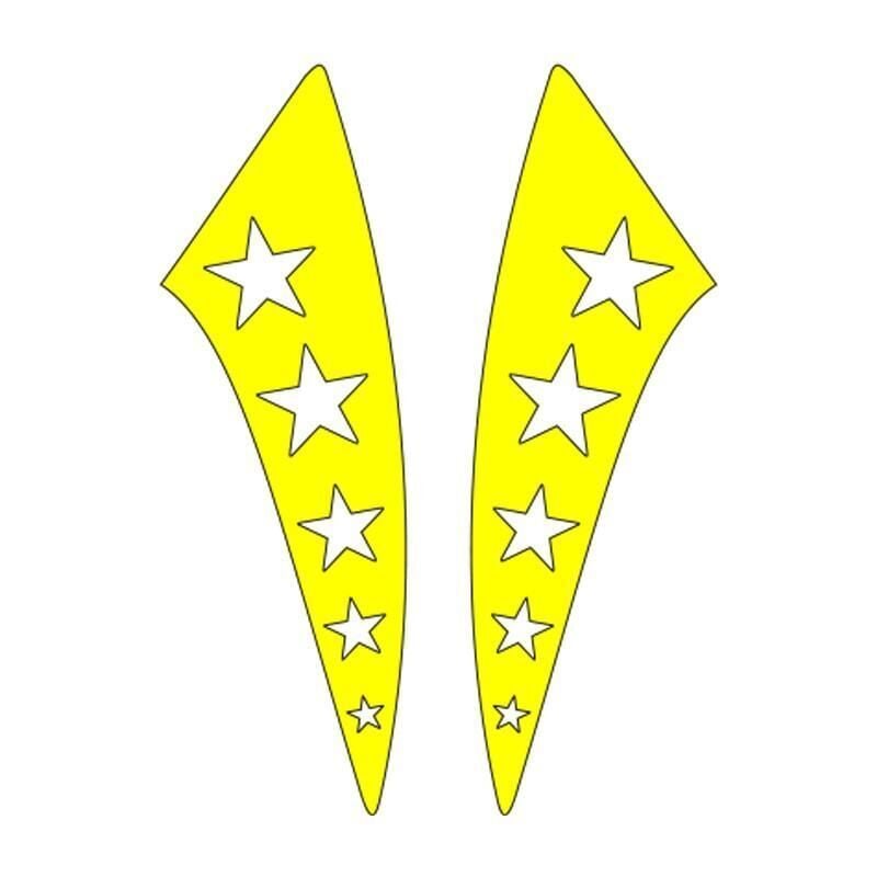 Cg F.Sarı Yıldızlı Çamurluk Yan Sticker