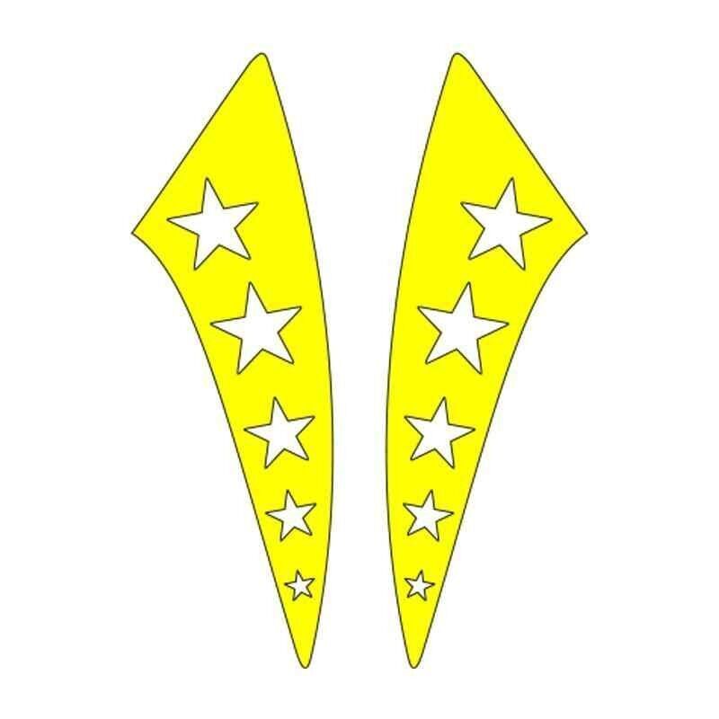 Cg F.Sarı Yıldızlı Çamurluk Yan Sticker