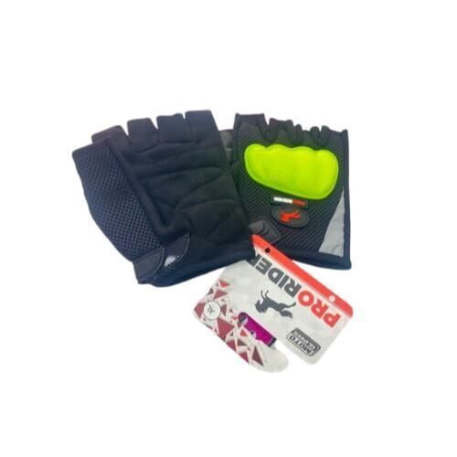 Motor Eldiven Korumalı Parmaksız Sarı