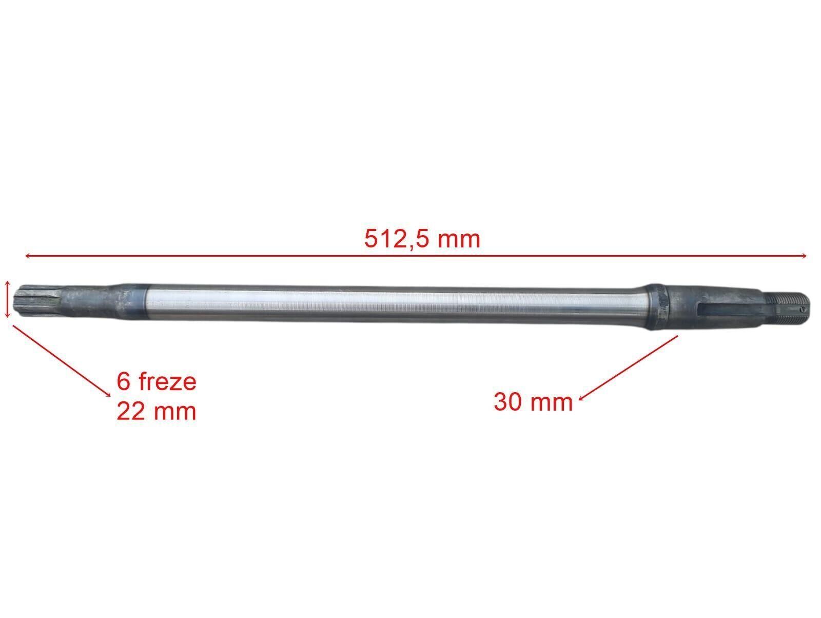 E-Yük Akeso L500 Arka Aks 512,5 Mm 6 Freze 22 Rulman Yatağı 30 Öm
