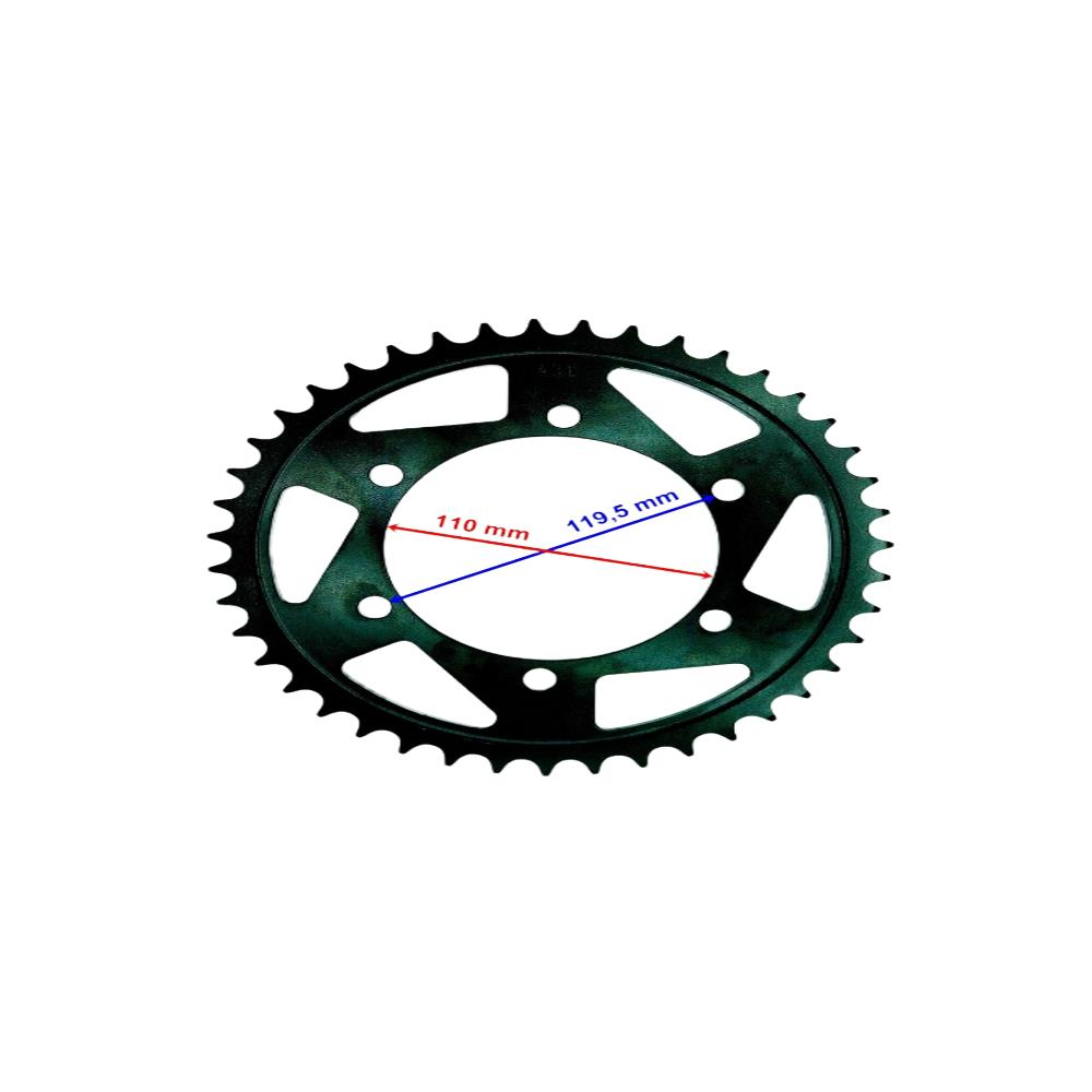 Yamaha Arka Dişli 525-43T İç 110*6 Delik Uyumlu Yzf R6(2006-2017)