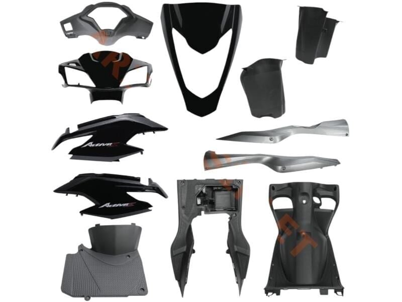 Honda Activa 125 S Kaporta Seti Siyah Ym 12 Parça