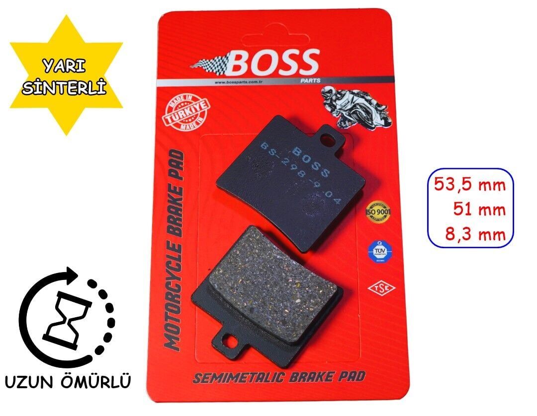 Rks Titanic 150-200 Arka Fren Disk Balatası Boss Fa298
