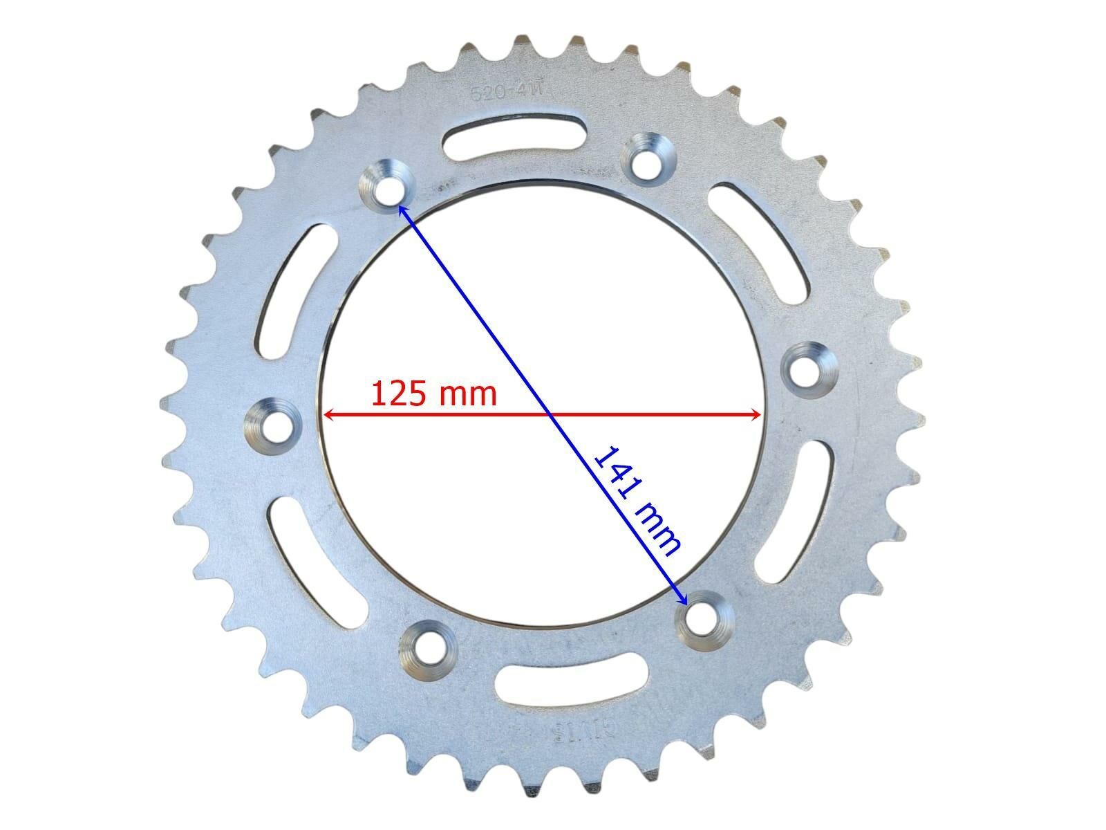 Cf Moto Sr 450 Arka Dişli 520-41T İç 125 Mm 6 Delikli İth