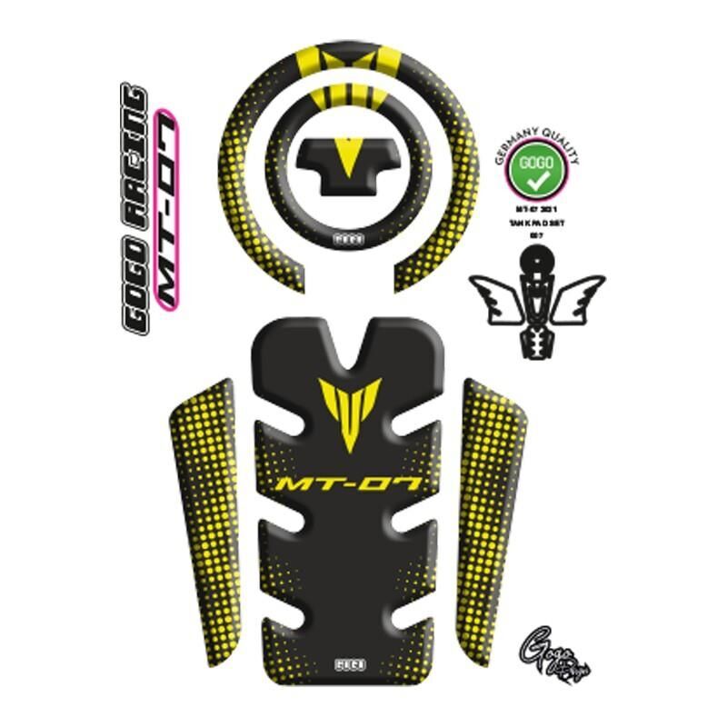 Yamaha Mt07 2021 - 2024 Uyumlu Tank Pad 007